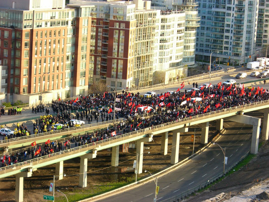 Tamil Protest on the Gardiner