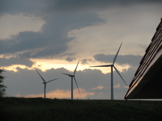 Windmills Outside Walnut, Iowa